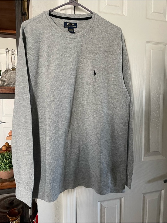 Polo Ralph Lauren Other - Polo Ralph Lauren Men’s XL gray long sleeve Thermal Sleep shirt Embroidered pony